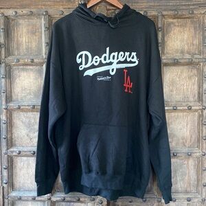 NWT: Mitchell and Ness Men’s Los Angeles Dodgers Black Fleece Hoodie, XXL
